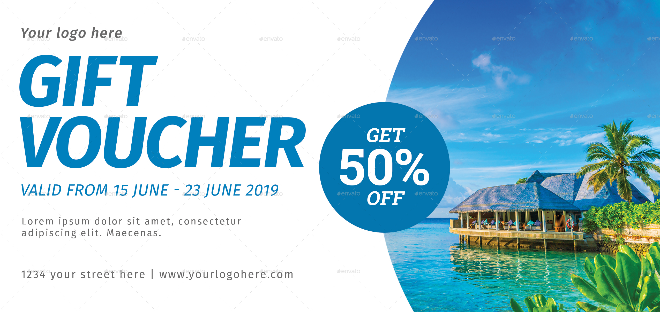 Travel Voucher, Print Templates GraphicRiver